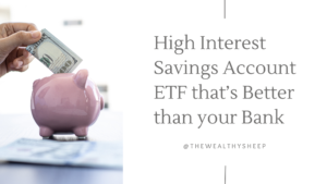 ETF, Savings, Savings account, high interest savings account, HISA